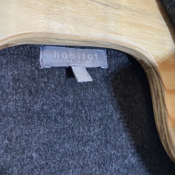 Habitat Clothes To Live In Women’s Small Gray Full Zip Sweater‎ Jacket 84136 - Picture 5 of 7